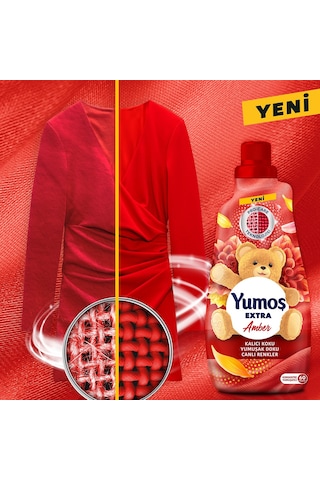 Yumoş Extra Konsantre Çamaşır Yumuşatıcısı Amber 3 x 1440 ML