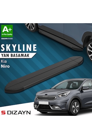 S-dizayn Kia Niro Skyline Siyah Yan Basamak 183 Cm 2017 Üzeri A+ Kalite