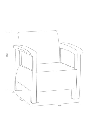 Holiday Toscana Balkon Takımı Beyaz