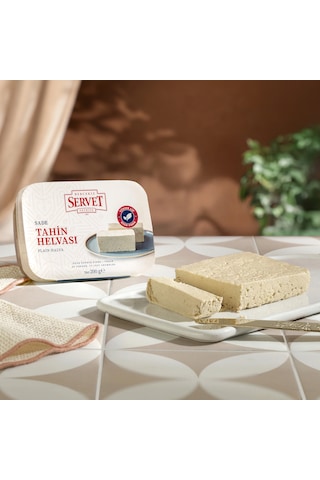 Servet Rafine Şeker İlavesiz - Sade Taze Tahin Helvası 200g