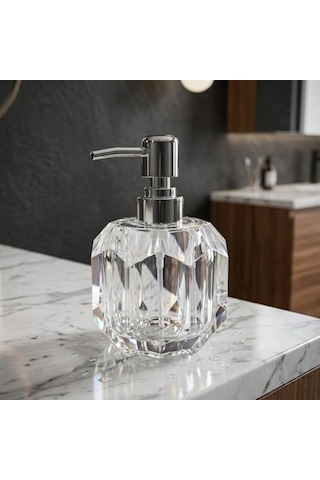 1 Adet Akrilik Sıvı Sabunluk 180 Ml - 3 Farklı Renkli Kırılmaz Şeffaf Banyo Ve Mutfak Düzenleyici Şık Losyon Diğer