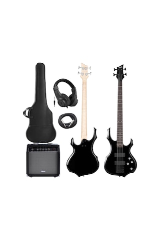 Midex Mbg-410bk-25amp 4 Telli Bas Gitar Ve 25w Amfi Gigbag Kulaklık Set