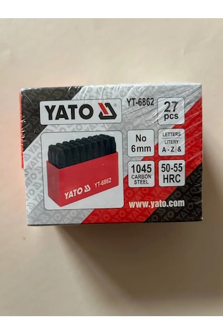 Yato 6 Mm Latince Harf Damga Seti 27 Parça 355629218