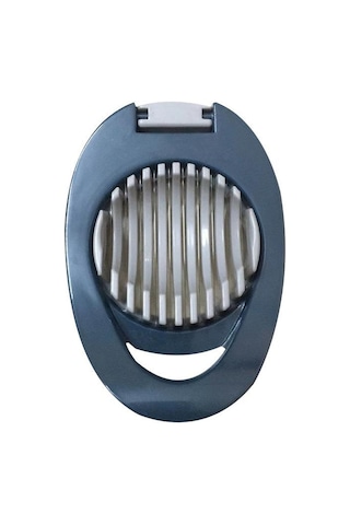 Yumurta Dilimleyici Çok Amaçlı Paslanmaz Çelik Telli Yumurta Dilimleyici, Meyve Dilimleyici, Çilek Dilimleyici, Haşlanmış Yumurta Dilimleyici Açık Mavi