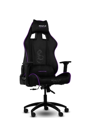 Rio Pus Balerion Terletmez Kadife Kumaş Siyah Gaming Oyuncu Koltuğu -2 Siyah