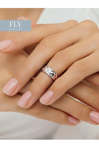 Fly Jewelry 925 Ayar Gümüş Falanks Yüzüğü 293322340 Gri