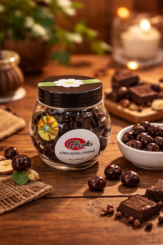 Fındıklı Bitter Çikolata Draje 100 Gr