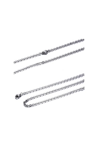 Chavin 55 Cm. 2 Mm. Bayan Erkek Çelik Kolye Zinciri Dr99 Beyaz