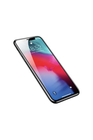 Vendas Apple Uyumlu iPhone 11 Güçlü Kenarlı Tam Kaplama Ekran Koruyucu Siyah