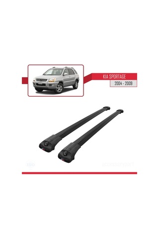 Kia Sportage 2004-2009 Arası İle Uyumlu Ace-1 Ara Atkı Tavan Barı Siyah