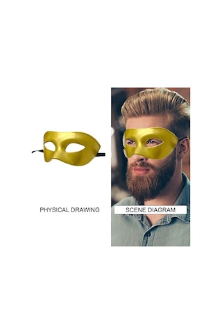 Erkek Maskeli Balo Maskesi, Roma Yunan Mitolojik Maske Cadılar Bayramı Noel Cosplay Mardi Gras Partisi İçin Uygun 3b + 3g, 6'lı Paket