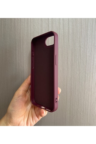 Apple Uyumlu iPhone 16e Logolu İçi Kadife Silikon Lansman Kılıf