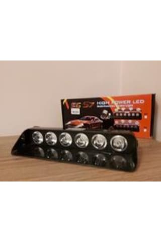 Cam Içi Çakar Lamba Kırmızı - Mavi 12V 8 Fonksiyonlu Power Led