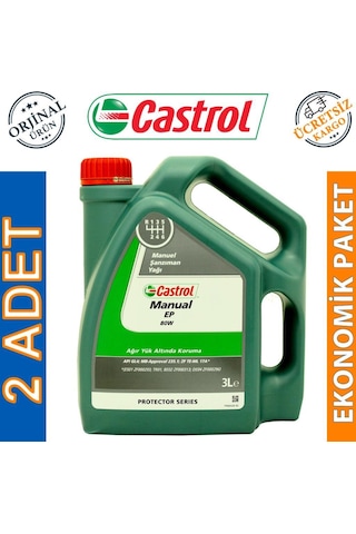 Castrol Manual Ep 80W GL-4 Manuel Şanzıman Yağı 2 x 3 L