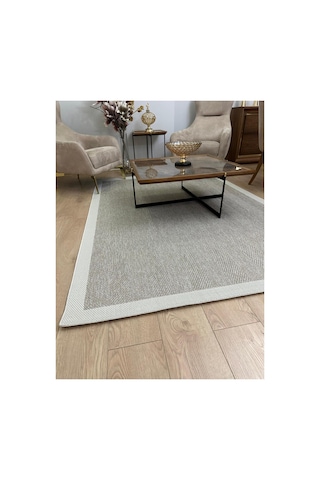 Dekoset Home Sisal Halı- Bej-krem Hol Koridor Halısı- Kaymaz Taban- Yıkanabilir Kilim Halı Yolluk