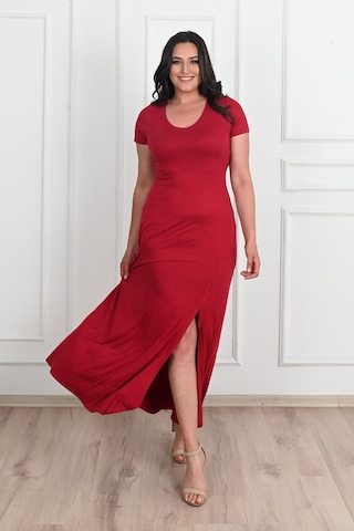 Koza Butik Kadın Yırtmaç Detaylı Elbise 5174-23 001
