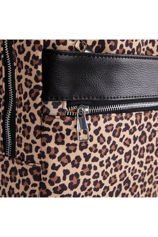 Bloominbag Earthy Leopard 13-14 İnç Laptop / Macbook Sırt Çantası Kahverengi - Sarı - Taba