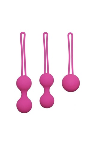 Carmine 3 Farklı Ağırlıkta Vajinal Anal Kegel Toplar Ve Mini Vibratör