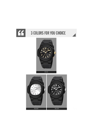 Leezsing Skmeı Erkek Kuarc Saati 1717 - 5atm Su Geçirmez Spor Stili Kol Saati Altın Altın