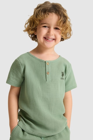 U.s. Polo Assn. Erkek Çocuk Çağla Pijama Takım 50327343-vr016 Cagla