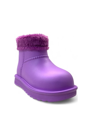 190 Çocuk İçi Kürklü Yağmur Botu Lila