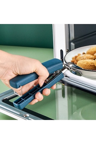 Fortunelane Pratik Mutfak Seti: Paslanmaz Çelik Isıya Dayanıklı Tabak-kapak Tutucu, Kaymaz Tutuş, 3'lü Kırmızı Renkli Paket Diğer