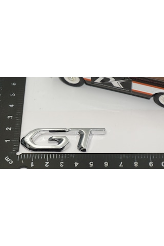 Dk Tuning Gt Bagaj Krom Metal Yazı Logo Amblem Peugeot İle Uyumlu Bagaj Arma