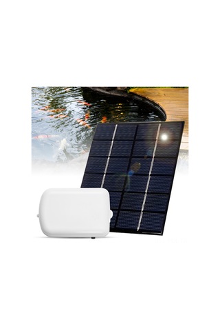 Padalink Güneş Enerjili 2w 6v Akvaryum Zirh Bombası - 1.6l/dk Hacim, Ip67 Su Geçirmez, 40-50db Gürültü, Taşınabilir, Dahili Pil, Beyaz