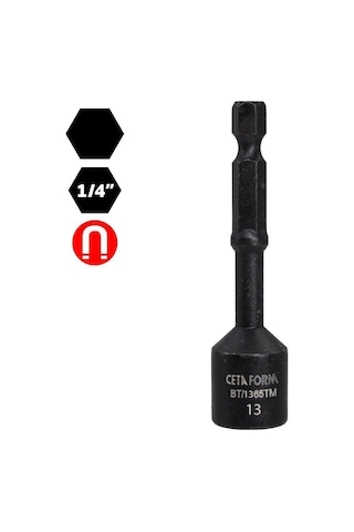 Ceta Form 13 X 65 Mm Darbeli Manyetik Lokma Uç Bt/1365tm