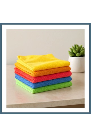 Agc Uygun Sepet Mikrofiber Temizlik Bezi 30x30 Cm 14'lü Agc Çok Renkli