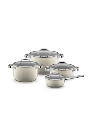 Wmf 3201114513 Fusiontec Tencere Seti Krem 4 Parça Macadamia