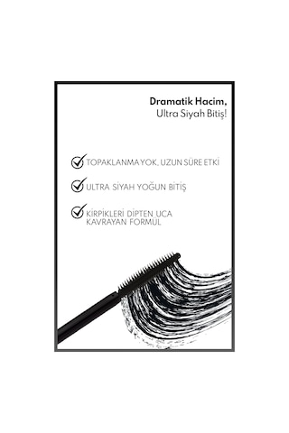 Note Cosmetics Signature Hacim ve Takma Kirpik Etkili Maskara - Ultra Siyah
