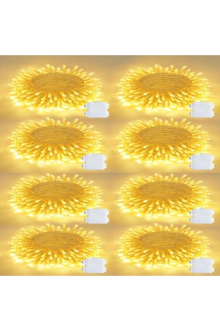 10 Metre 80 Ledli Led Işık Günışığı Dekor Lambası Yılbaşı Ağacı Organizasyon Özel Gün Doğum Günü Parti 8 Diğer