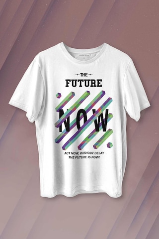 Future Is Now Colorful Gelecek Şimdi Renkli Desen Yazı 001
