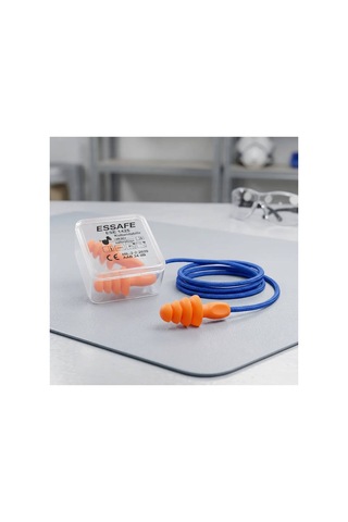 Essafe Ge 1425 Tekrar Kullanılabilir İpli Kulak Tıkacı 4 Çift