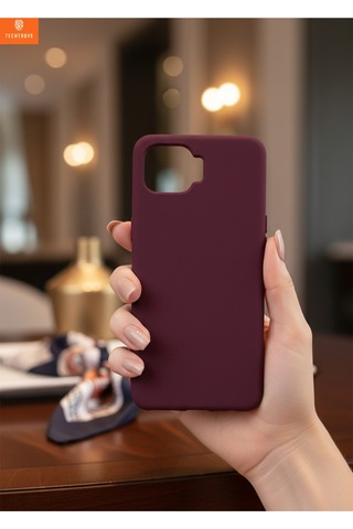 Oppo Reno 4 Lite Uyumlu İçi Kadife Kamera Korumalı Renkli Silikon Kılıf
