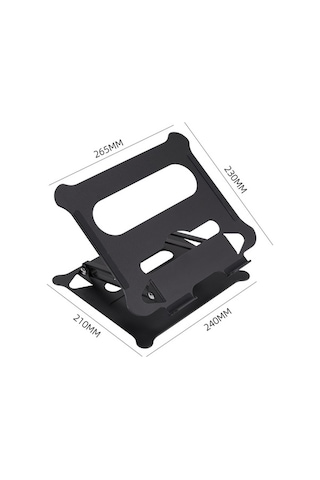 Pazly Dizüstü Bilgisayar Standı, Ayarlanabilir, Taşınabilir, Alüminyum, Kaymaz, Katlanır Stand