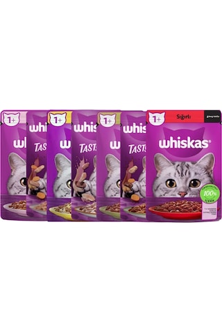 Whiskas Karışık Pouch Yetişkin Kedi Yaş Maması 28 x 85 G