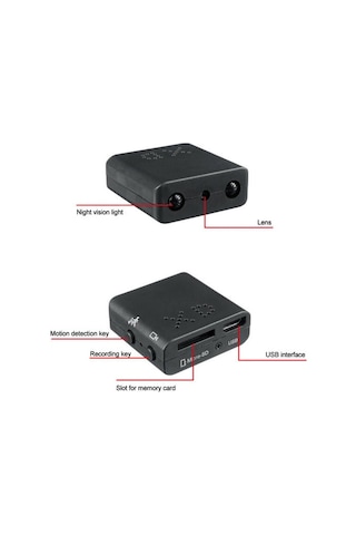 1080 P Mını Kablosuz Gizli Hd Mikro Güvenlik Kamera Kamera Gece Görüş