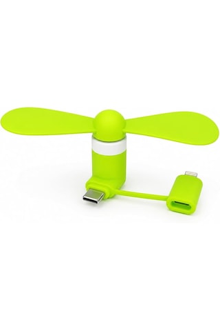 Caselka Telefon Soğutucu Mini Usb Fan Apple iPhone Uyumlu, İpad, Android 2'si 1 Arada Sessiz Çalışma, Taşınabilir Tasarım, Usb Bağlantılı, Mini Pervane Renk