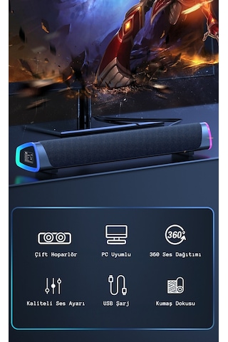 Niye V8 Dailylink Bluetooth Güçlü Hoparlör Bas Subwoofer Soundbar