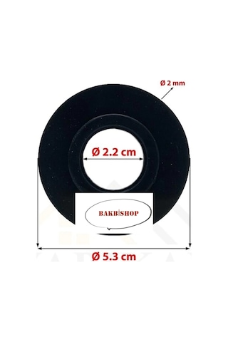Japar Gömme Rezervuar Boşaltma Contası Siyah