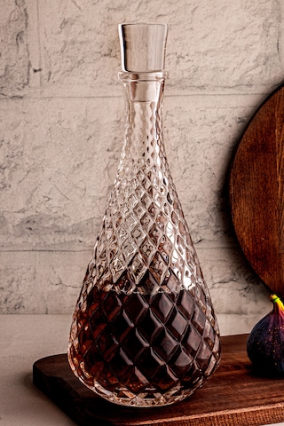 Snippy Blova - El Yapımı Üfleme Cam Lüx Sürahi Karaf 1.2 Lt