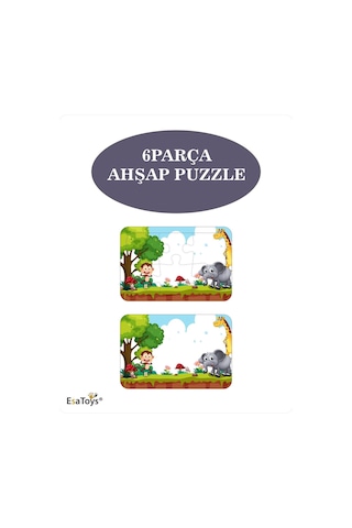 Ahşap Çocuk Puzzle 6 Parça-72