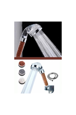 Büro Ev Banyosu İçin Tasarruflu Boncuk Filtreli Kireç Önleyici Duş Başlığı Diğer