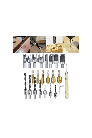 23 Parça Ağaç İşleme Matkap Ucu Takımı
