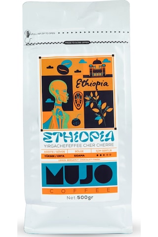 Ethiopia Yirgachefeffe Cher Cherre Çekirdek Kahve-500gr-çekirdek Kahve Çekirdek Kahve