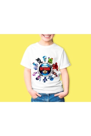 Brawl Stars Kız Çocuk Baskılı Tişört
