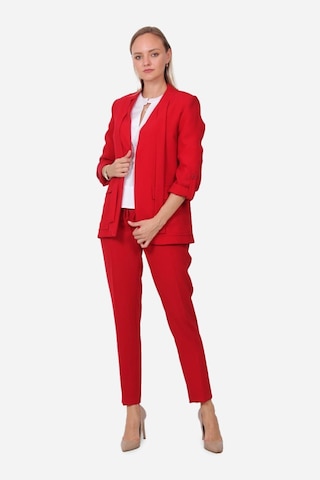 Kadın Apalet Detaylı Blazer Ceket Frn70703 Kırmızı1 Kırmızı