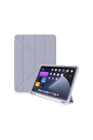 Samsung Uyumlu Galaxy Tab A7 10.4 T500 T505 T507 Kılıf Kalem Bölmeli Tri